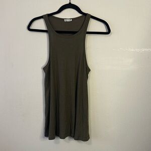 Intimately Free People Ribbed Green Tank
